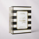 City Stripes | Weekly Spiral Planner |  Custom Start Month |Black