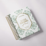 Floral Damask | Weekly Spiral Planner |  Custom Start Month |Green