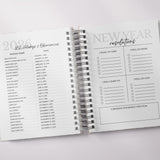 Classic Damask | Weekly Spiral Planner |  Custom Start Month |Pink