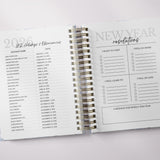Floral Damask | Weekly Spiral Planner |  Custom Start Month |Green