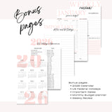 Light Marigolds | Weekly Spiral Planner |  Custom Start Month |Peach