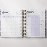 Light Marigolds | Weekly Spiral Planner |  Custom Start Month |Violet