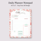 Light Marigolds | Daily Planner Notepad | Peach