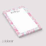 Floral To Do List Notepad | Pink Peony Checklist Pad (5x7 Inches)