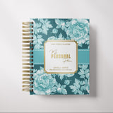Dark Marigolds | Weekly Spiral Planner | Custom Start Month | Teal