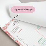 Light Marigolds | Daily Planner Notepad | Peach