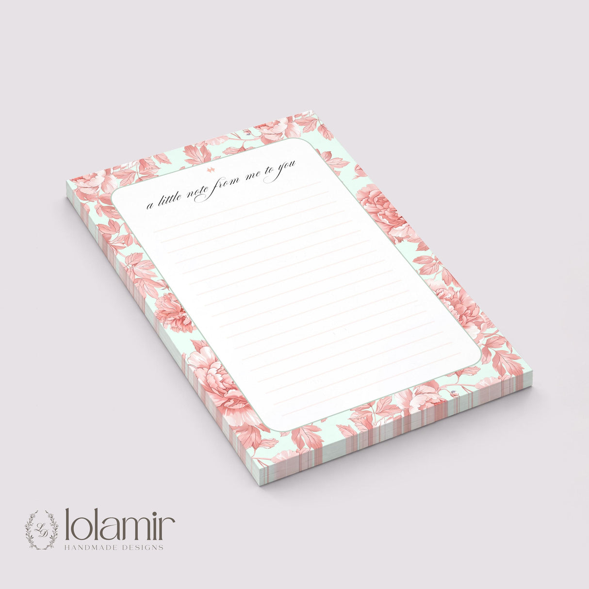 "My Notes" 5x7 Notepad - Light Marigolds - Peach - view 2