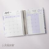 Wispy Feathers Quarterly | Weekly Spiral Planner | Lilac