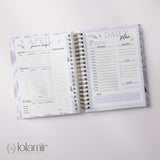 Wispy Feathers Quarterly | Weekly Spiral Planner | Lilac