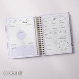 Wispy Feathers Quarterly | Weekly Spiral Planner | Lilac