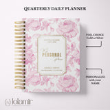 Dreamy Peonies Quarterly | Weekly Spiral Planner | Pink