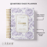 Dreamy Peonies | Daily Spiral Planner |  Custom Start Month |Lilac