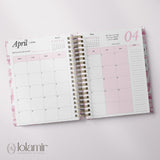 Dreamy Peonies Quarterly | Weekly Spiral Planner | Pink