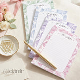 5x7 “My Notes” Notepad | 4 Color Choices | Luxury Desk Stationery Pad | Gift for Her