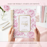 Dreamy Peonies | Weekly Spiral Planner | Pink
