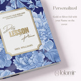 Teacher Daily Lesson Planner | Wire Bound Academic Planner Companion | Personalized Undated Daily | Back to School Teacher Gift, Floral
