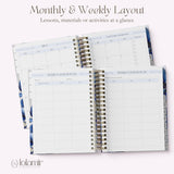 Teacher Planner 2026-2027, Monthly & Weekly High School Lesson Plan, Custom Spiral Hardcover, Academic Year, Back to School Teacher Gift