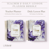 Teacher Daily Lesson Planner 2026-2027, High School Lesson Plan Companion Custom Spiral Hardcover Academin Year Back to School Teacher Gift