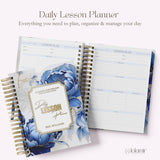 Teacher Daily Lesson Planner 2026-2027, High School Lesson Plan Companion Custom Spiral Hardcover Academin Year Back to School Teacher Gift