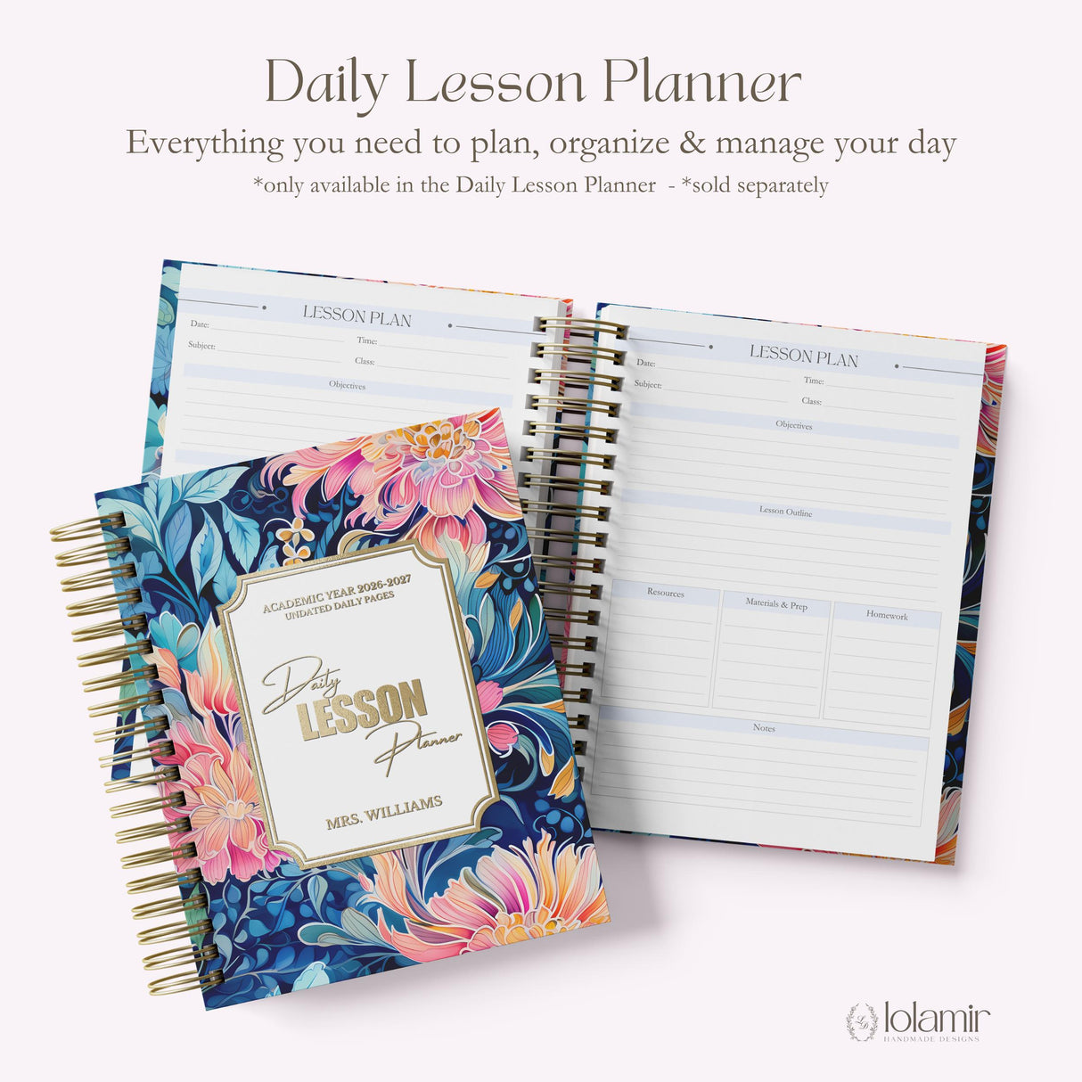 My Teacher Planner cross-sell with Daily Lesson Planner, sold separately
