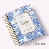 Teacher Planner 2026-2027, High School Lesson Plan, Spiral Hardcover, Academic Year, Teacher Gift Back to School, Blue Floral