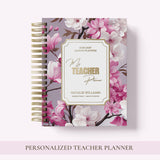 Teacher Planner 2026-2027, Custom Monthly & Weekly High School Lesson Plan, Spiral Hardcover, Academic Year, Teacher Gift Back to School