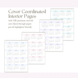 Teacher Daily Lesson Planner | Wire Bound Academic Planner Companion | Personalized Undated Daily | Back to School Teacher Gift, Floral