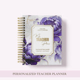 Teacher Planner 2026-2027, Monthly & Weekly High School Lesson Plan, Custom Spiral Hardcover, Academic Year, Back to School Teacher Gift
