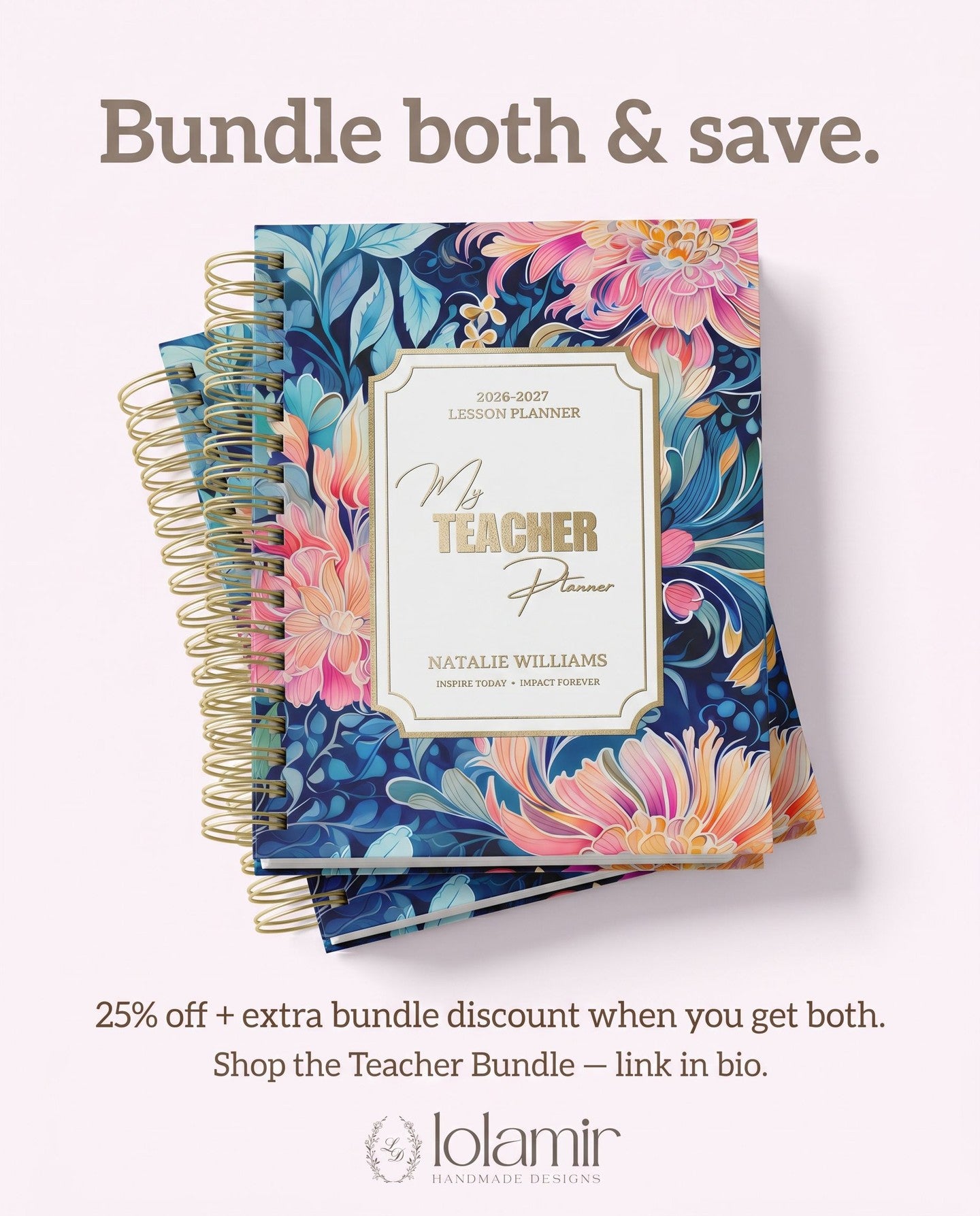 Teacher Planner 2026-2027 | Wild Dahlia
