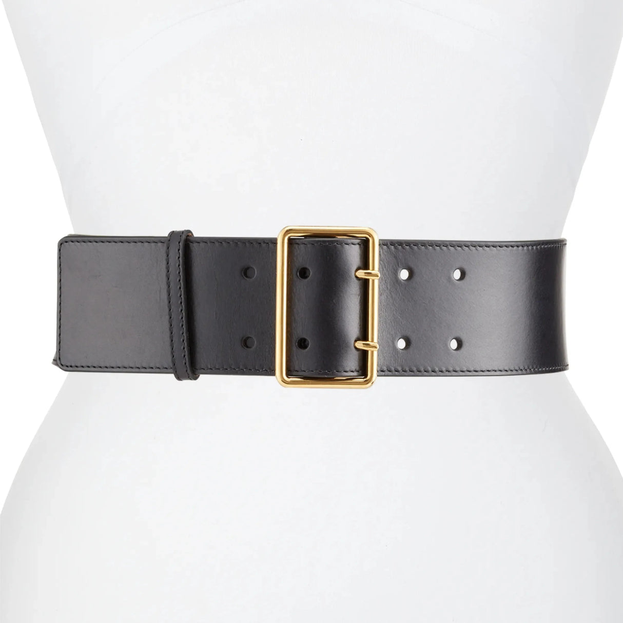 Military Belt in Black/Gold