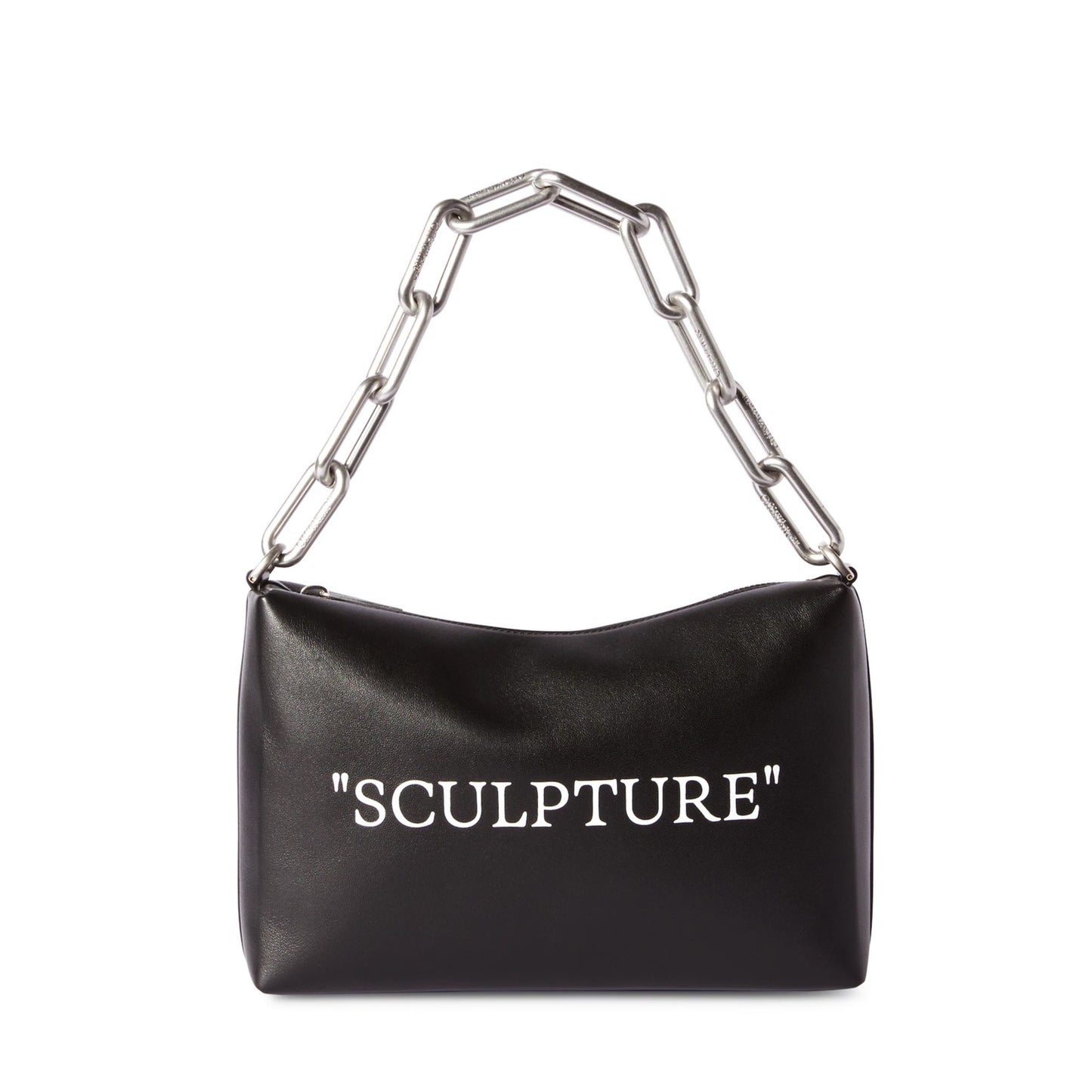 Block Pouch Quote in Black Handbags OFF WHITE - LOLAMIR