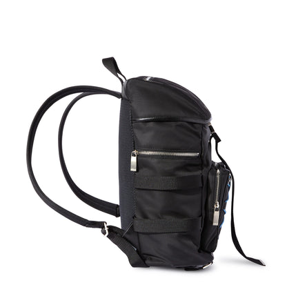 Courrie Flap Backpack in Black Handbags OFF WHITE - LOLAMIR