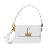 Plain Binder S Shoulder in White Handbags OFF-WHITE - LOLAMIR