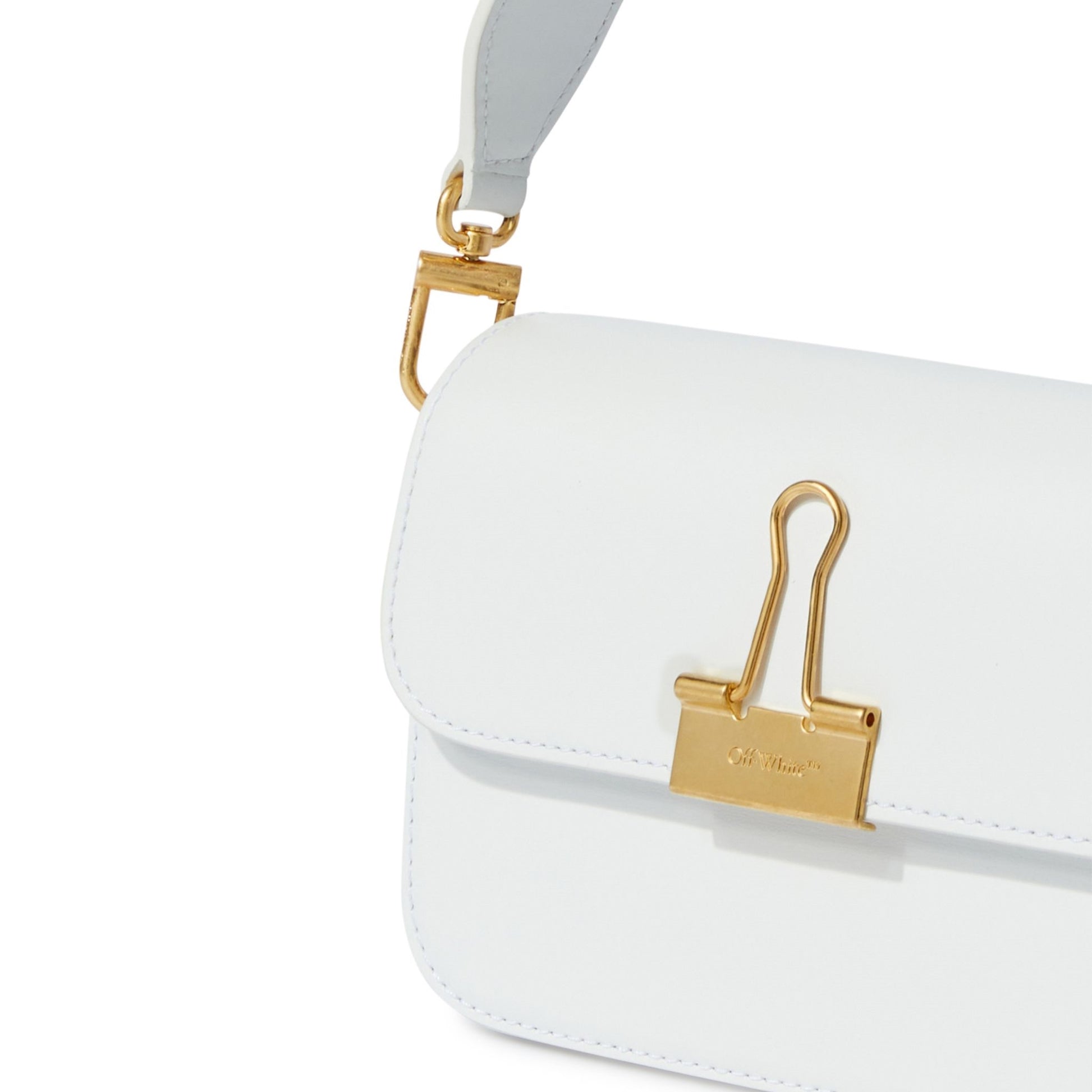Plain Binder S Shoulder in White Handbags OFF WHITE - LOLAMIR