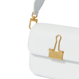 Plain Binder S Shoulder in White Handbags OFF-WHITE - LOLAMIR