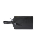 Zip Tie Medium Clutch in Black/Silver Handbags OFF-WHITE - LOLAMIR