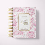 Quarterly | Dreamy Peonies | Daily Spiral Planner | Pink