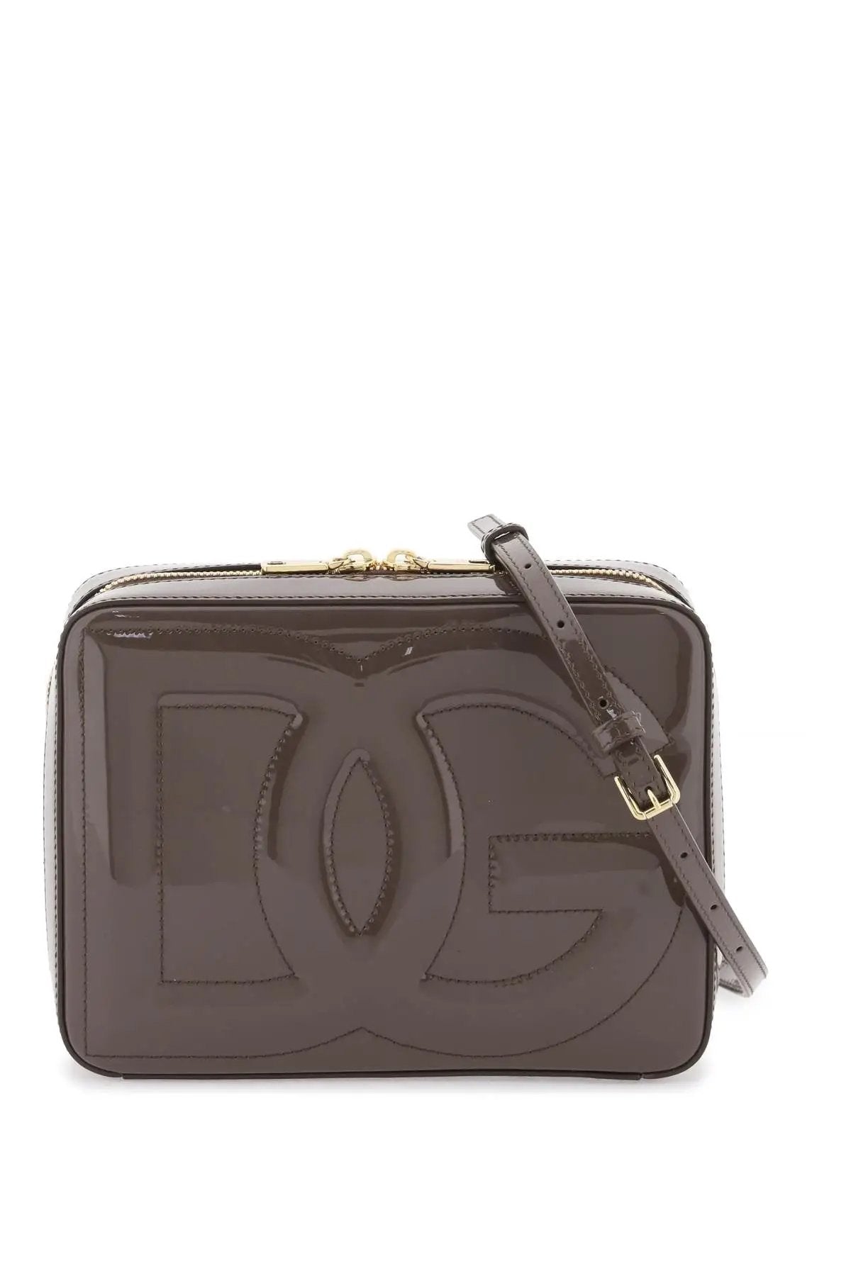 DG Logo Medium camera bag in Brown Handbags DOLCE & GABBANA - LOLAMIR